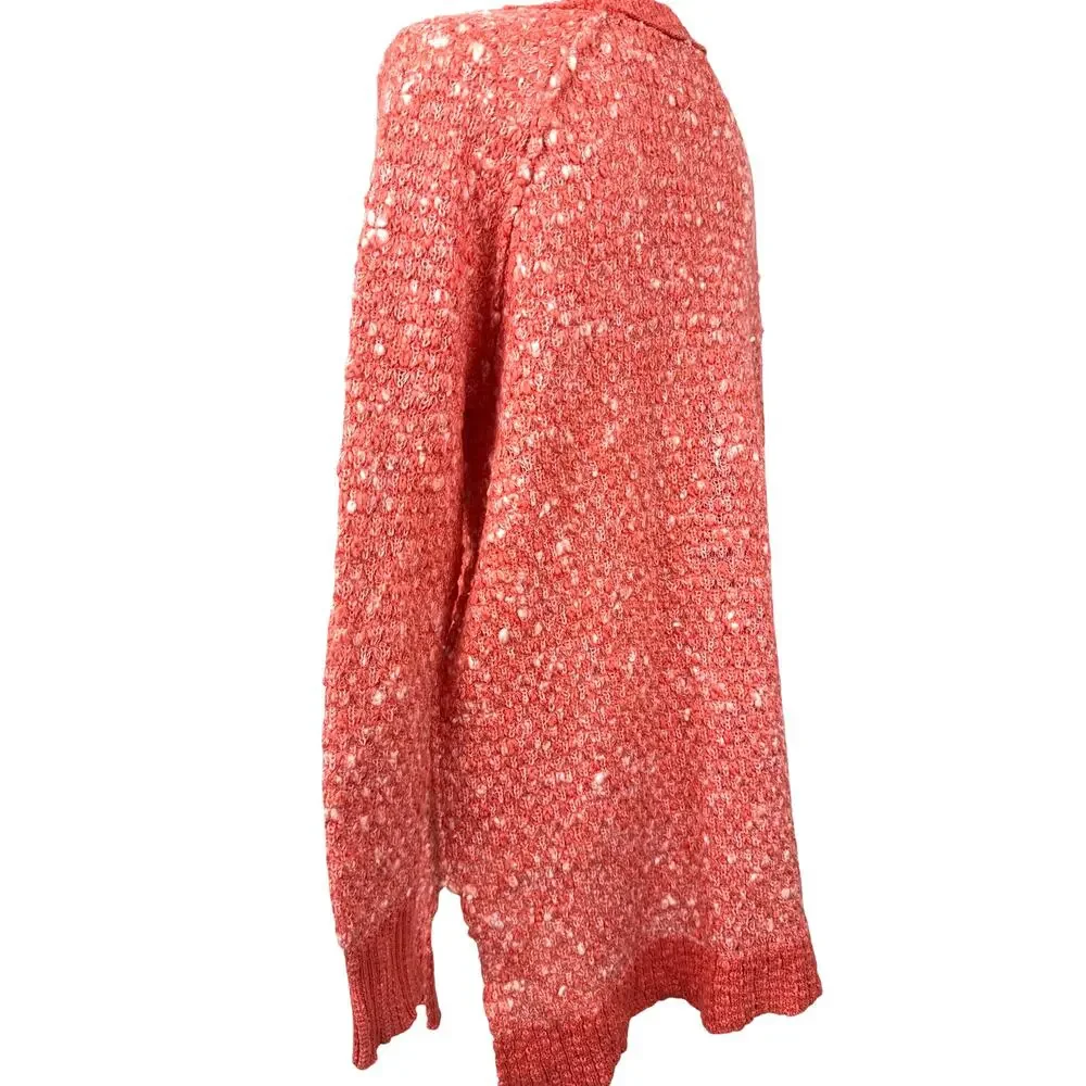 Free People Coral Chunky Knit Sweater Oversized Slouchy Pullover Women’s Small